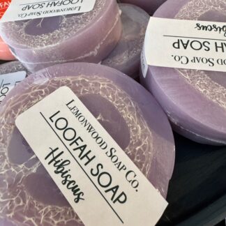 Hibiscus Loofah Soap