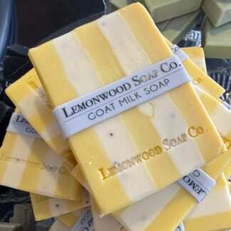 Goats Milk Lemon Poppy Bar Soap