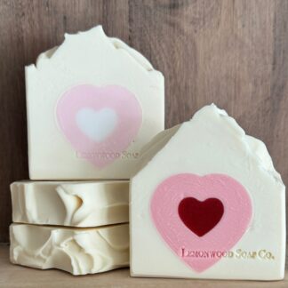 Peony & Amberwood (Double Heart) Bar Soap